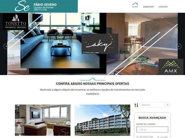Criação de Site para Corretor Autônomo Criação de Site para Corretor Autônomo