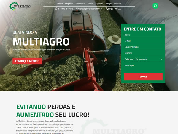 Criação de Site para Empresa de Máquinas de Agropecuária Criação de Site para Empresa de Máquinas de Agropecuária